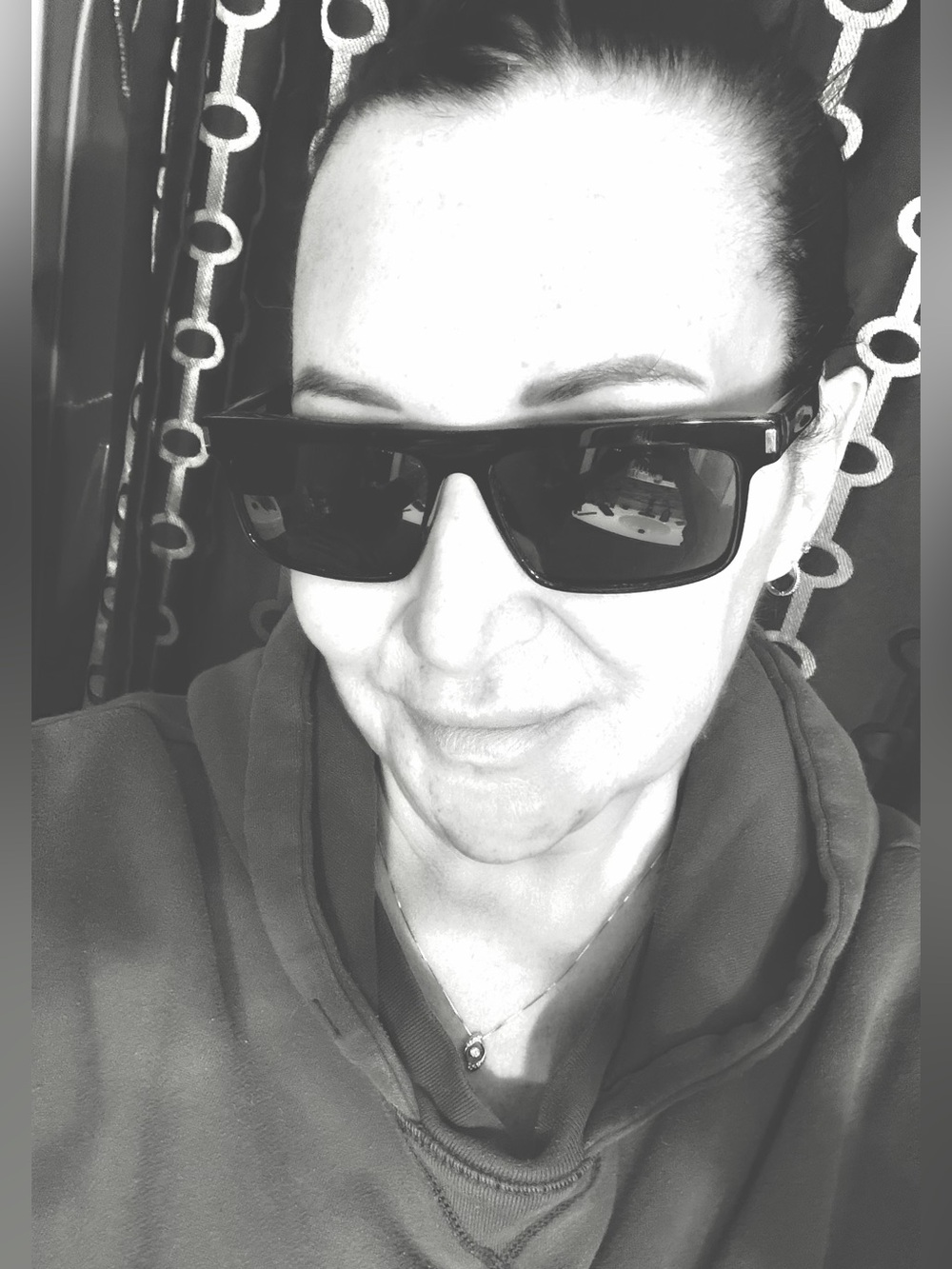 Saint Laurent Black Rectangular Sunglasses